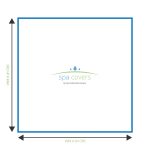 PremiumLine Spa Cover | Vierkant met rechte hoeken