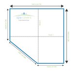 PremiumLine Spa Cover | Vierkant recht met 1 schuine hoek