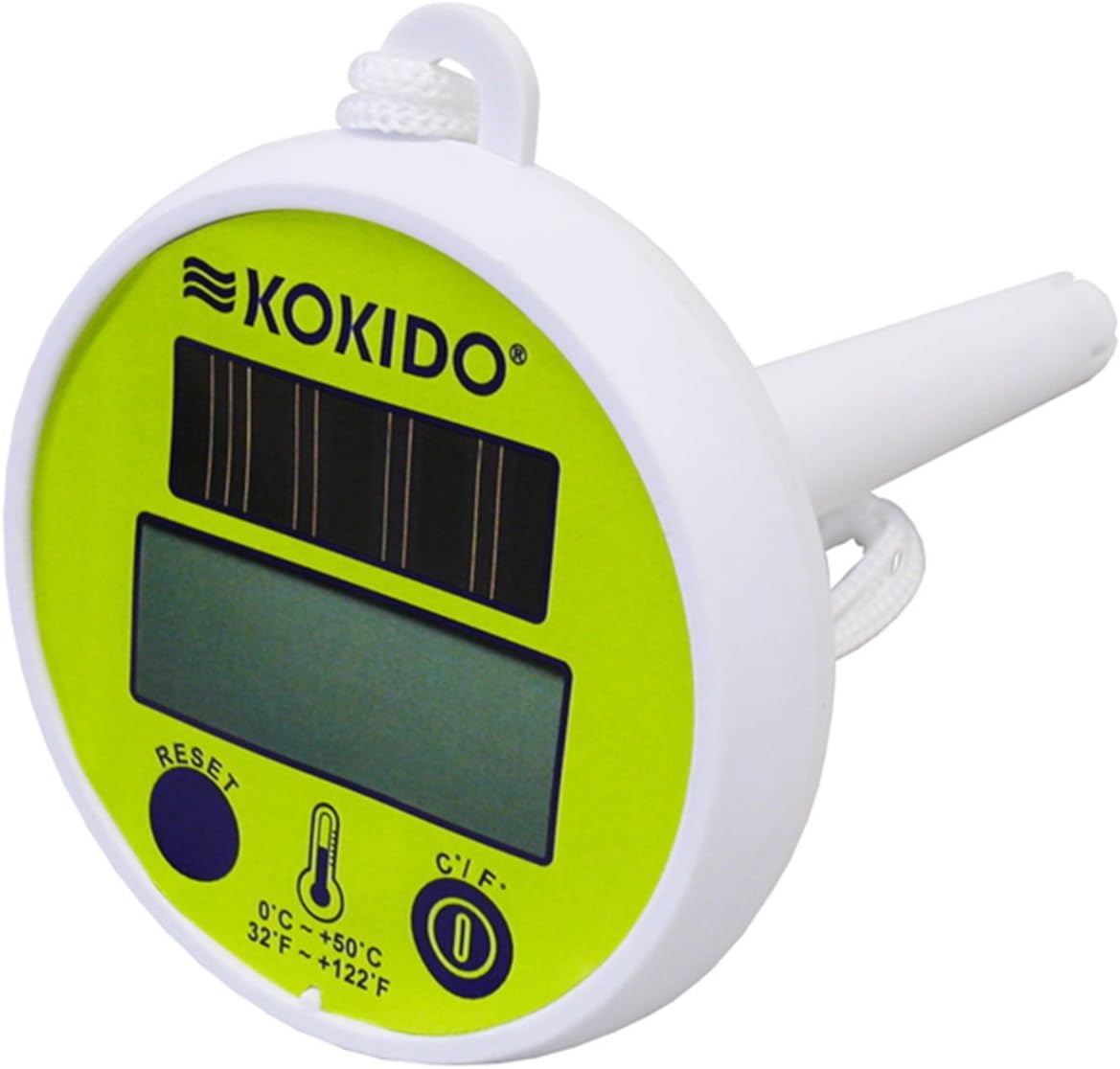 Kokido drijvende digitale thermometer op zonne-energie