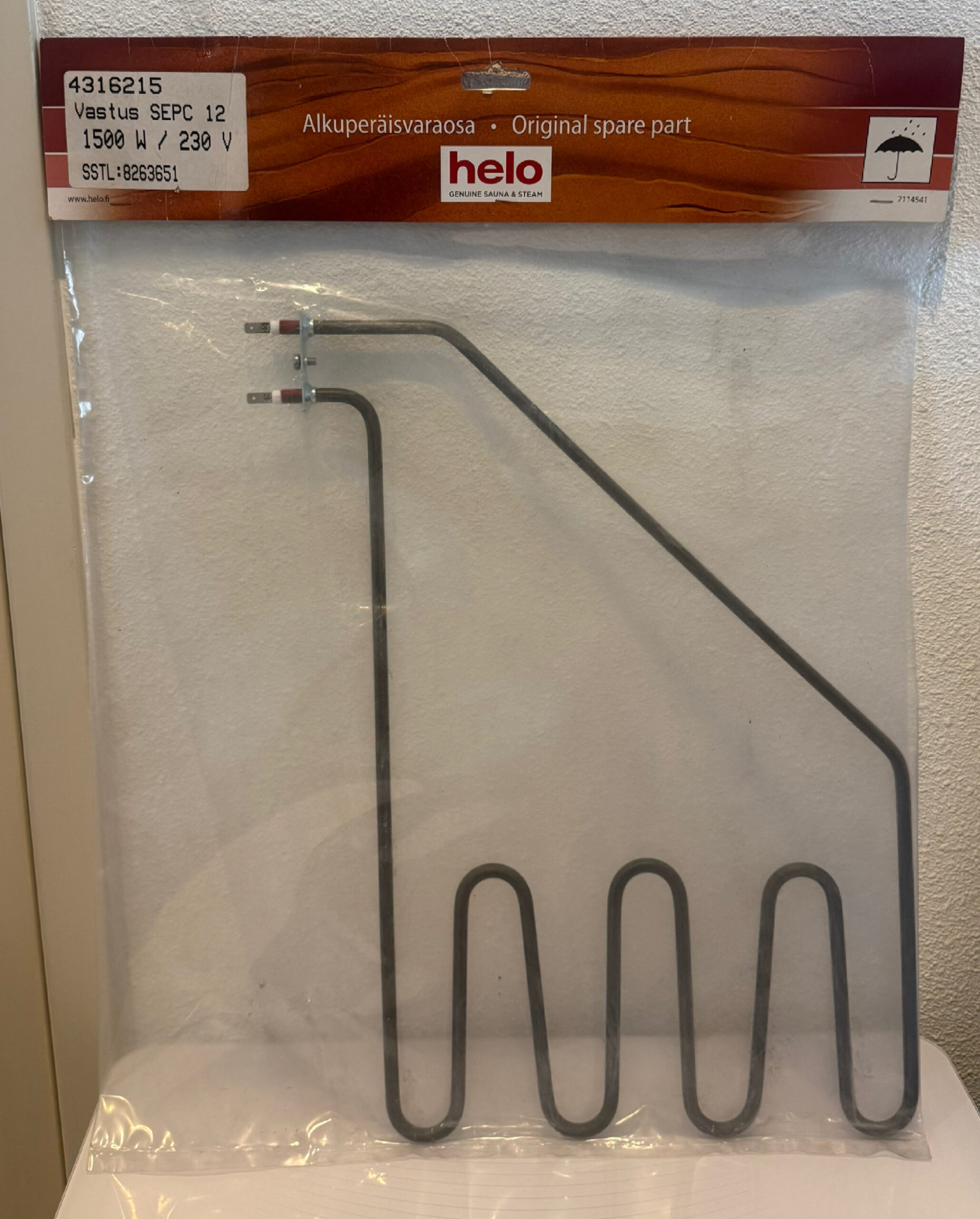 Helo element Vastus SEPC12 1500W/230V