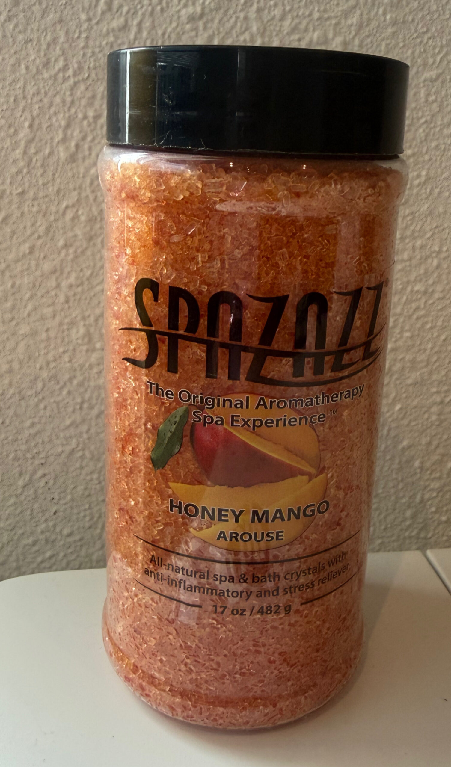 SPAZAZZ CRYSTALS HONEY MANGO 17 OZ