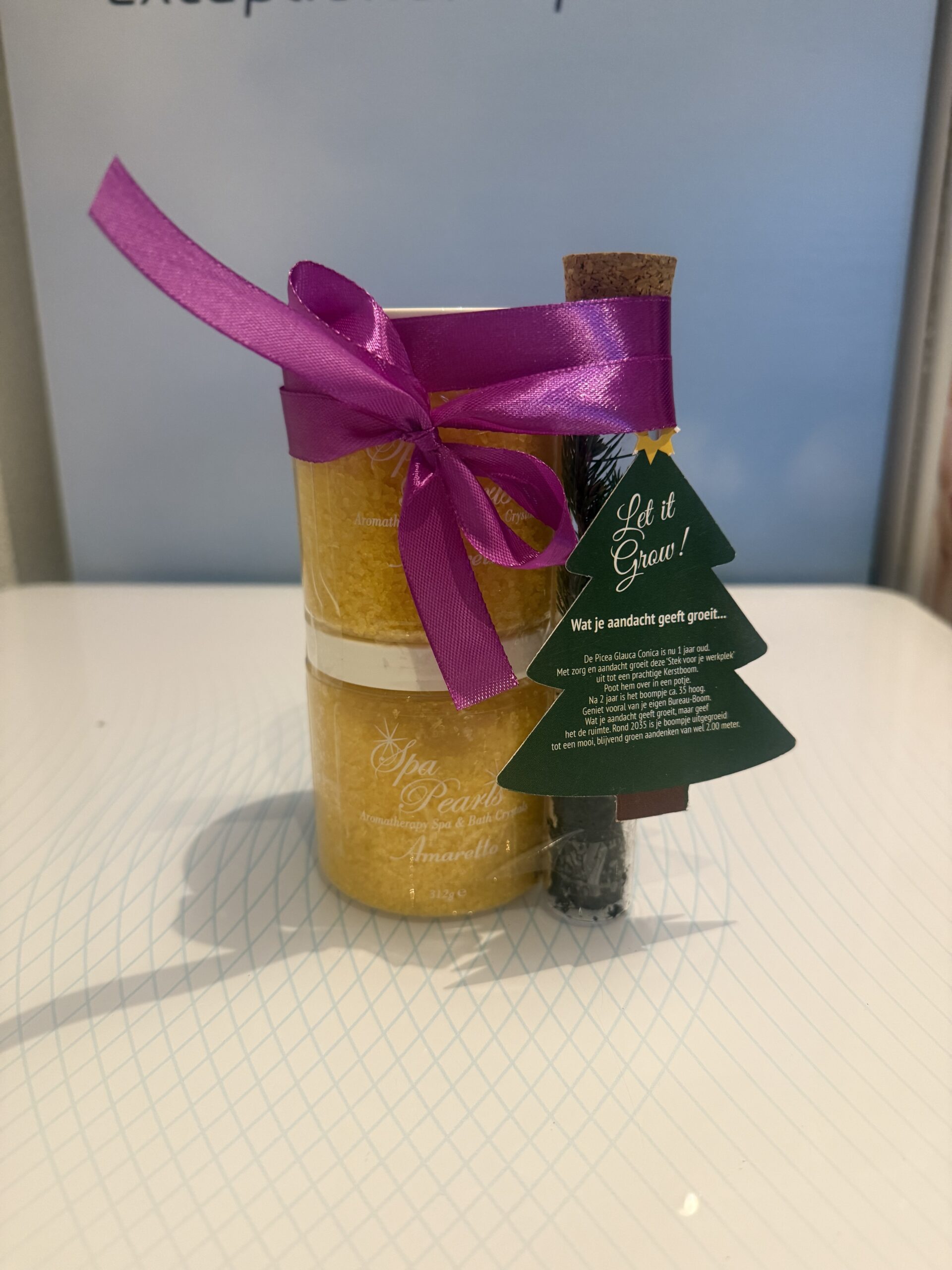 inSPAration Spa Pearls - Amaretto 2 stuks #Gratis Kerstboom in glazen tube