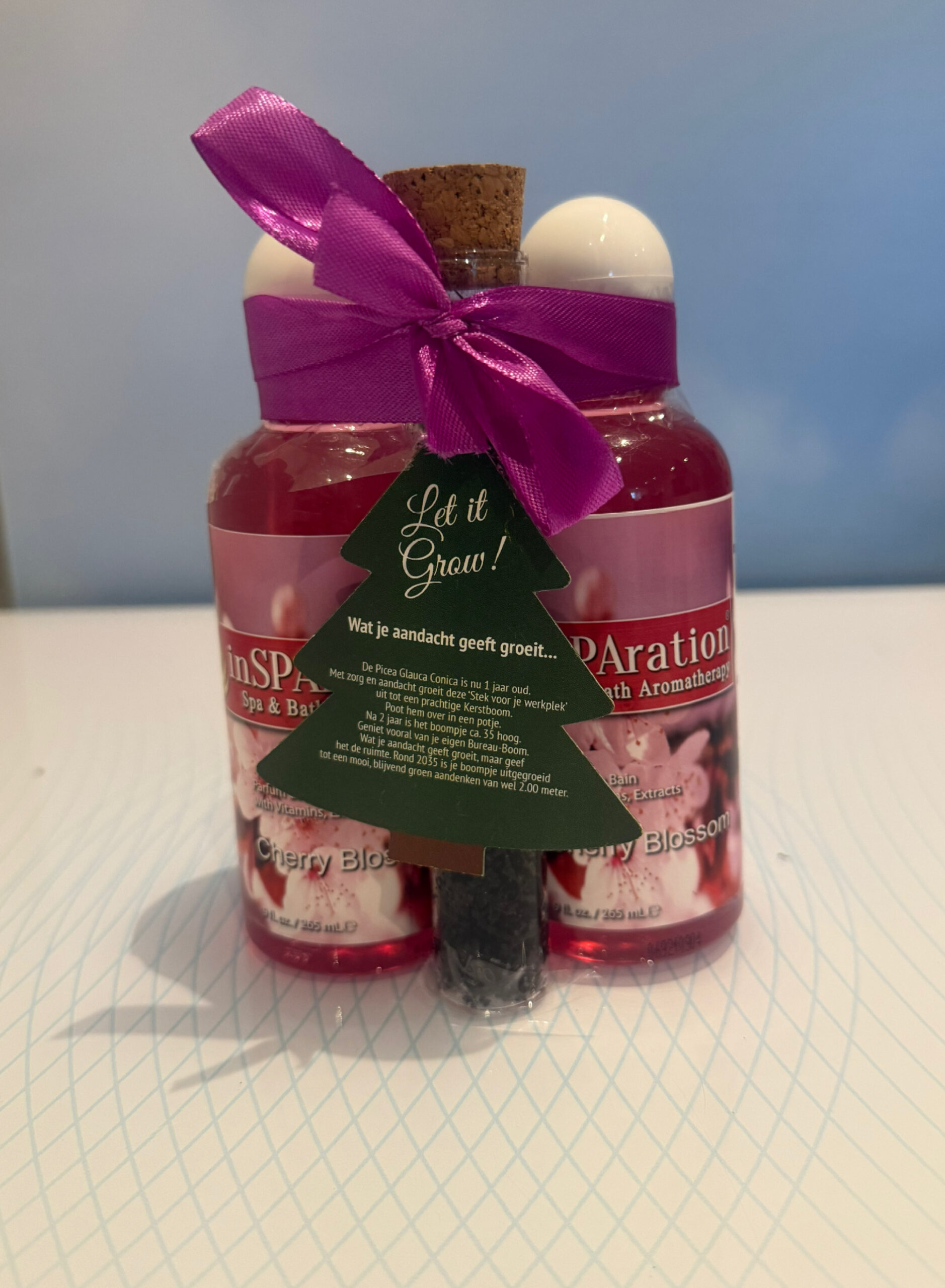 inSPAration - Cherry Bloesem 2 stuks # Gratis Kerstboom in glazen tube - Let it Grow!